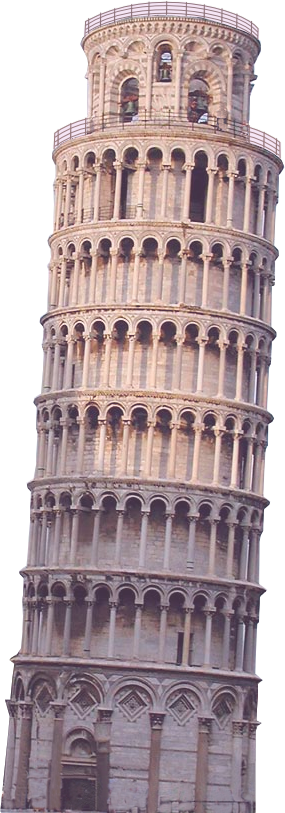 A tall and old building with cylinder shape.